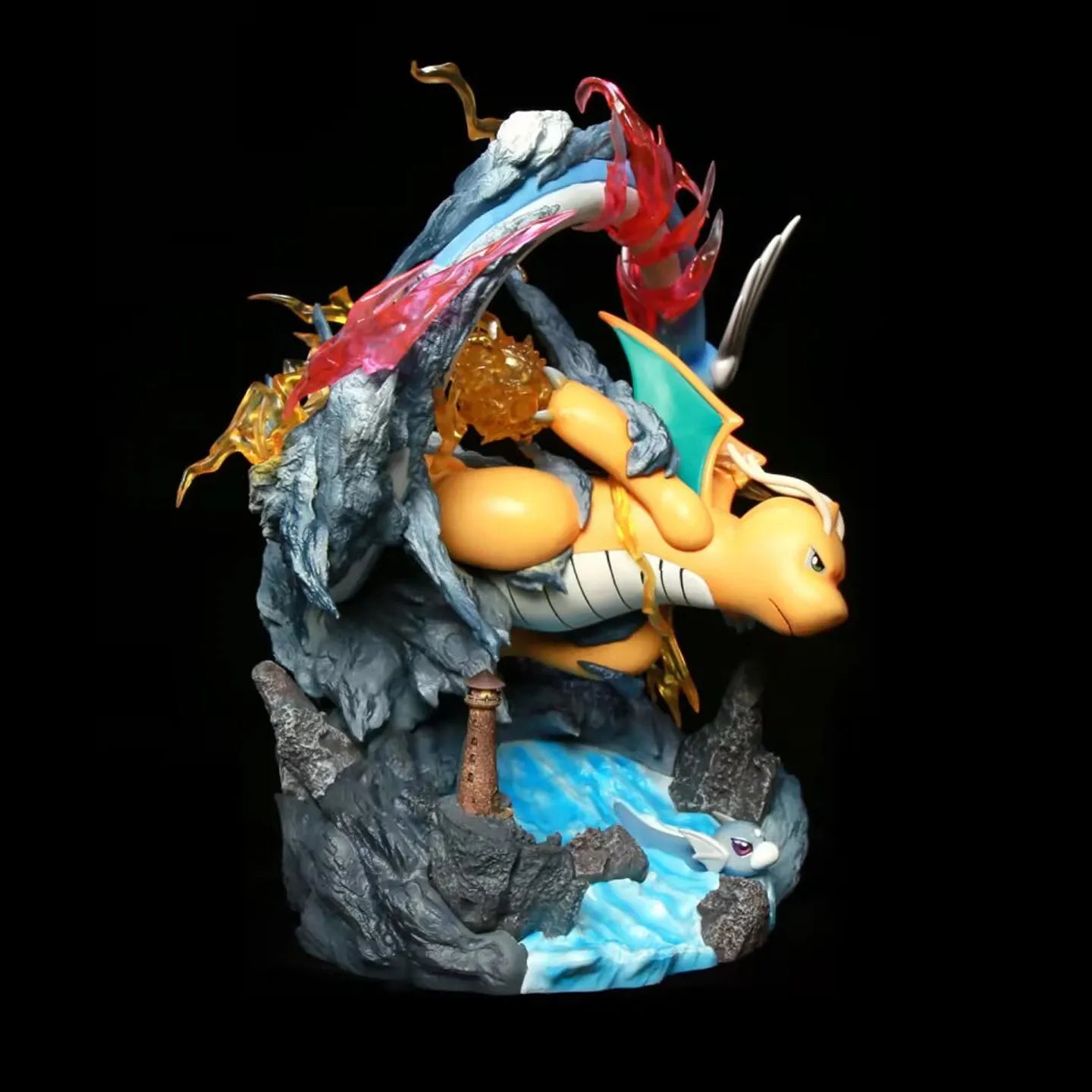 30cm Dragonite Figure Pokemon Action Figures Pvc Model Collection Statue Desk Decoration Doll Toys For Kids Birthday Gifts
