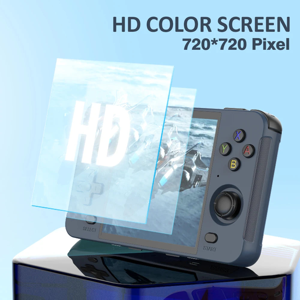 R40S Retro Pocket 720*720 4" IPS Screen Built-in WIFI Bluetooth 64-Bit RK3566 Open-Source Handheld Game Console Adult Kids Gifts