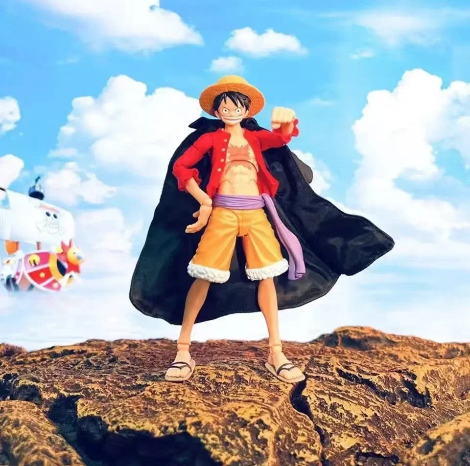 Original Bandai Figure One Piece S.H.Figuarts MONKEY.D.LUFFY -ROMANCE DAWN PVC Anime Action Figures PVC Action Figure Collector