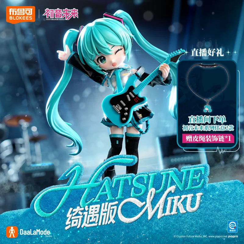 Blokees Hatsune Miku Action Figure DIY Q version Joint Mobility Anime Assembly Figurine Toy Cartoon Doll Collection Modle Gifts