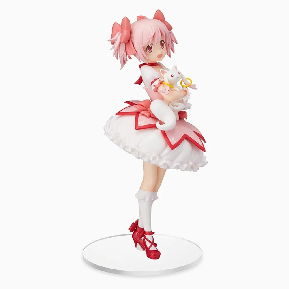 Anime-Mädchenfigur Kaname Madoka Kyuubey, süße magische Mädchen-Actionfigur, Modellpuppe, Spielzeug, Loli-Figur, Sammlerstück, Ornament