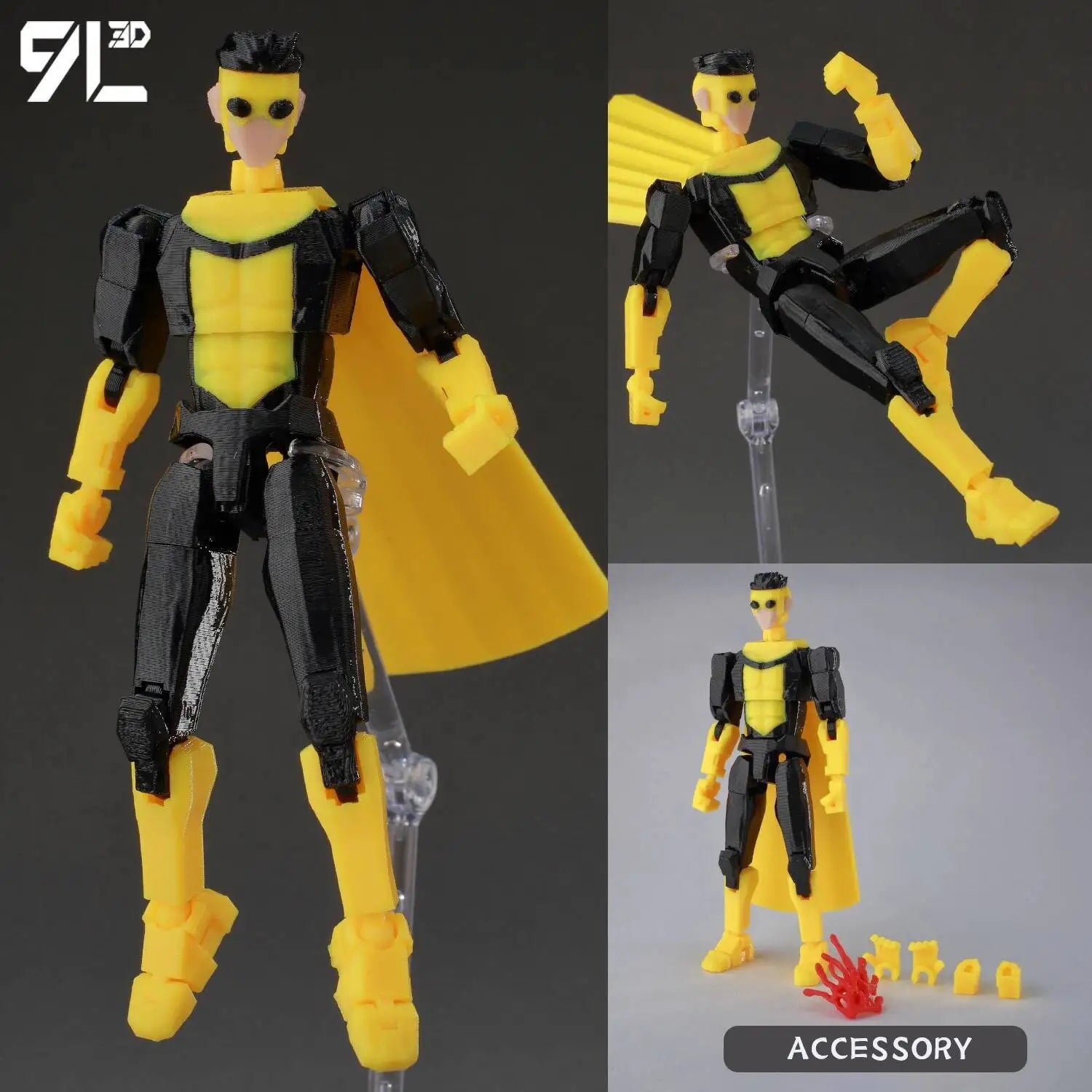 9L3D Superman Invincible Boy Batman Action Figure LUCKY13 Multi-Jointed Poseable T13 Titan13 Hero Model Dummy13 Collectible Toys