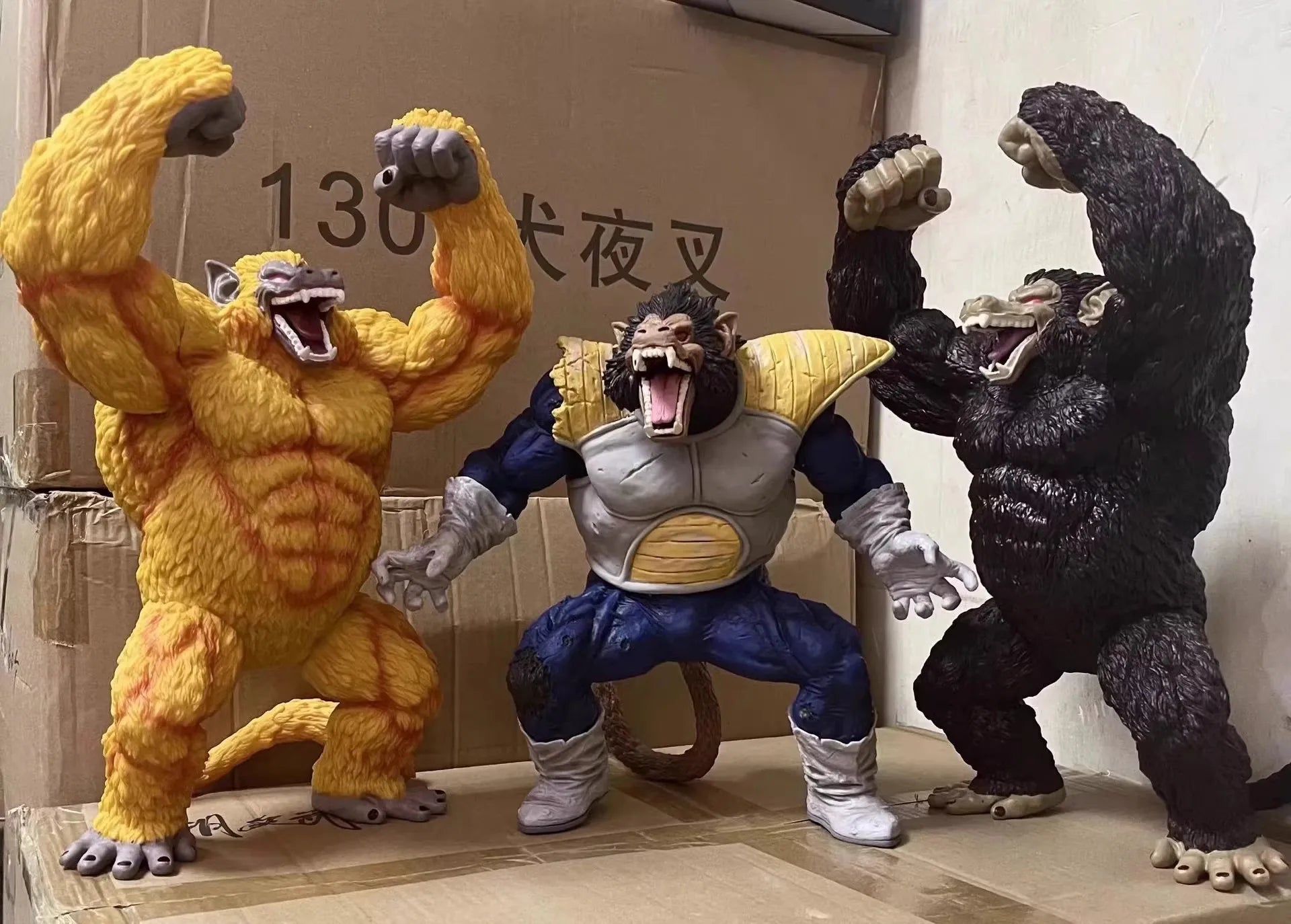 Dragon Ball Anime Golden Ape King Kong Transformierbares Desktop-Ornament Handgefertigtes Modell Actionfigur Sammlerspielzeug Geburtstagsgeschenk