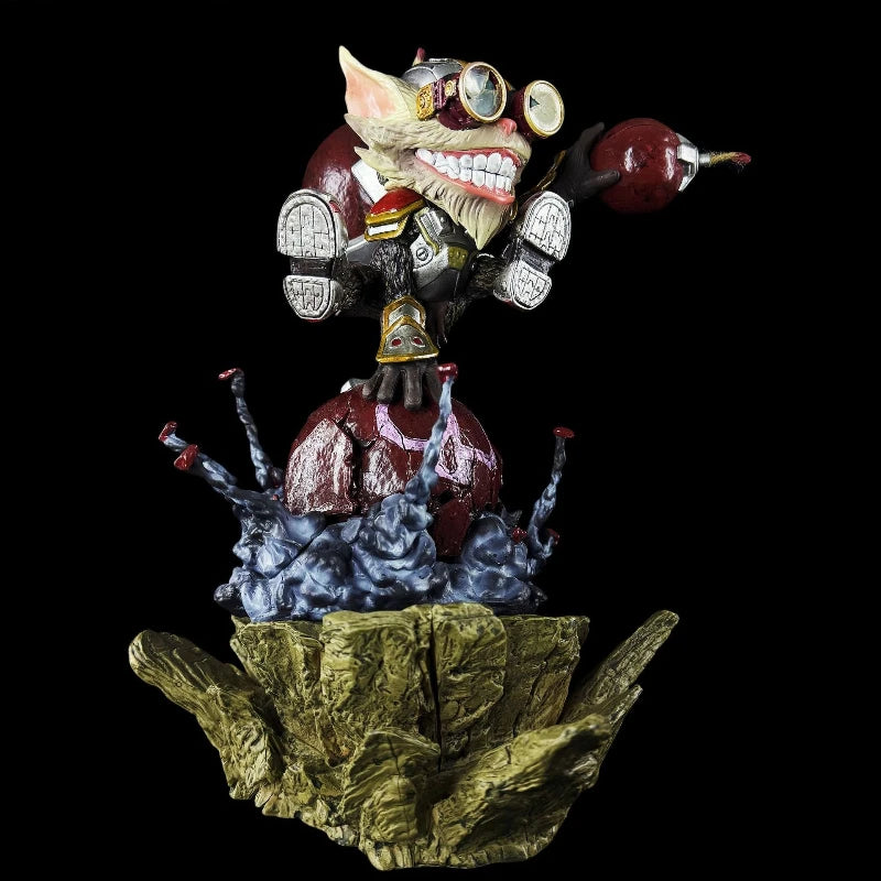 32cm LOL Game Figure The Hexplosives Expert Ziggs Peripheral Model Scene Statue Desktop  Decorate Ornaments Birthday Gifts Toys