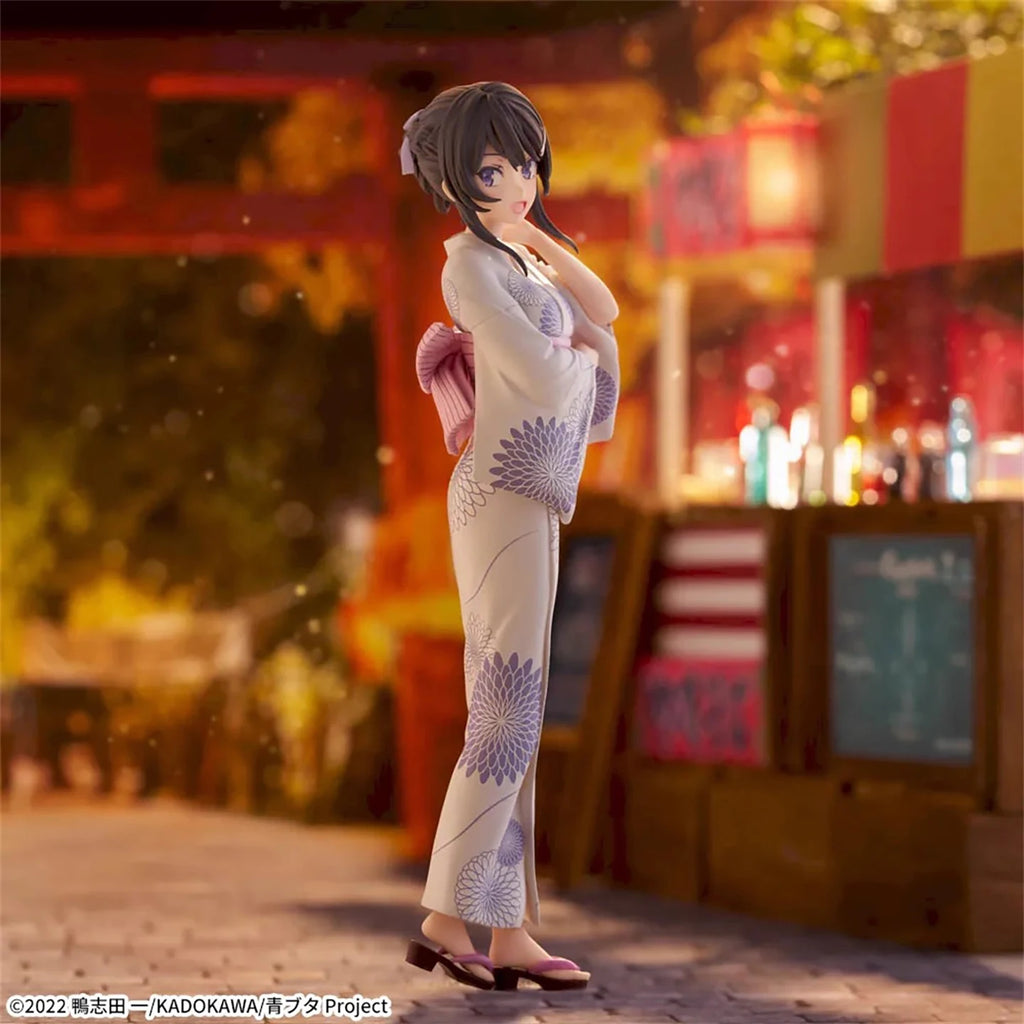 Genine in Stock SEGA Luminasta Youth Pig Head Youth Sakurajima Mai Yukata amine figure