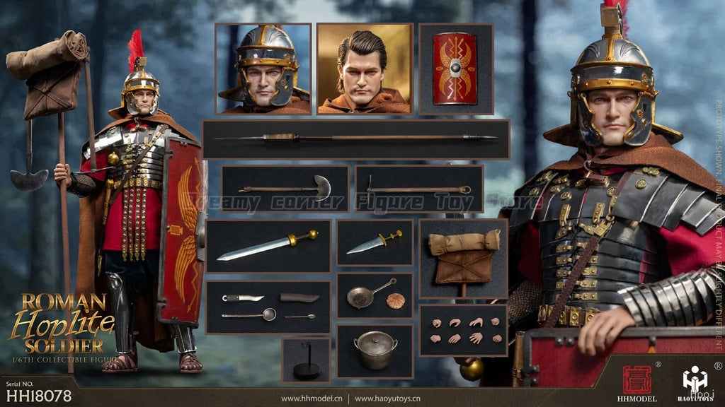 【In Stock】HHMODEL HAOYUTOYS HH18078 Imperial Legion Hoplite Re Plate Making 1/6 Action Figure