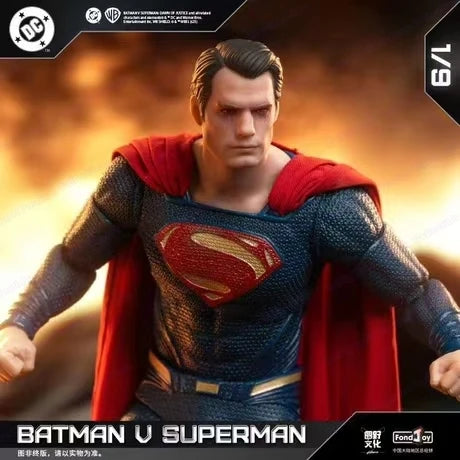 New Original Fondjoy BVS Armored Batman Batalla Damaged Superman Figure Set 1/9 Batman V Superman: Lover of Justice DC