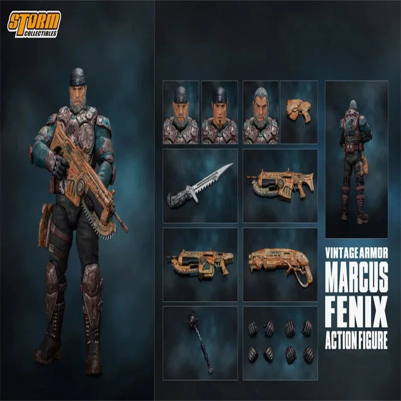 Storm Toys 1/12 Soldier Marcus Fenix 6'' Action Figure Doll Model Toy In Stock Collection