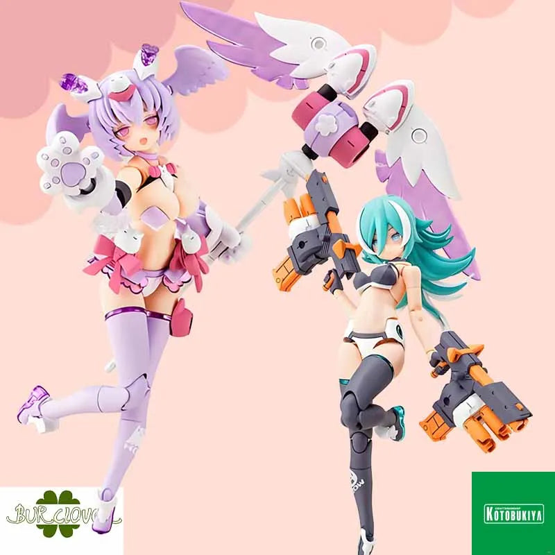 Kotobukiya Original MEGAMI DEVICE PUNI MOFU XIAO PUNI MOFU LANG Anime Action Figure Assembly Model Toys Колекционерски модел