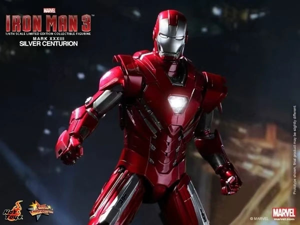 【MT】Hot Toys Marvel MMS213 "Iron Man 3" Iron Man MK33 Silver Centurion 1:6 Scale Action Figure Collection Toys