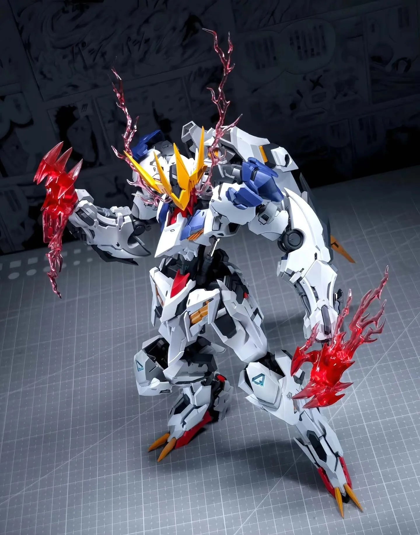 1/100 Wolf Model Barbatos Assembly Model Kit Wolf Technology Alloy Skeleton Action Figure Doll Statue Collection Model Toys Gift