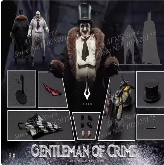 ETX8 1/6 Scale Collectible Figure Penguin Villain Gentleman Of Crime Full Set 12inch Men Soldier Action Figure Body Toys