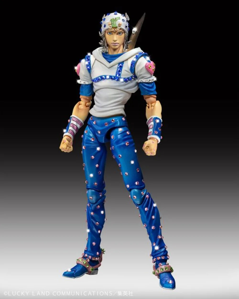 100% Original in Stock Medicos Entertainment Super Action Statue Steel Ball Run Johnny Joestar Crystal Limited Edition