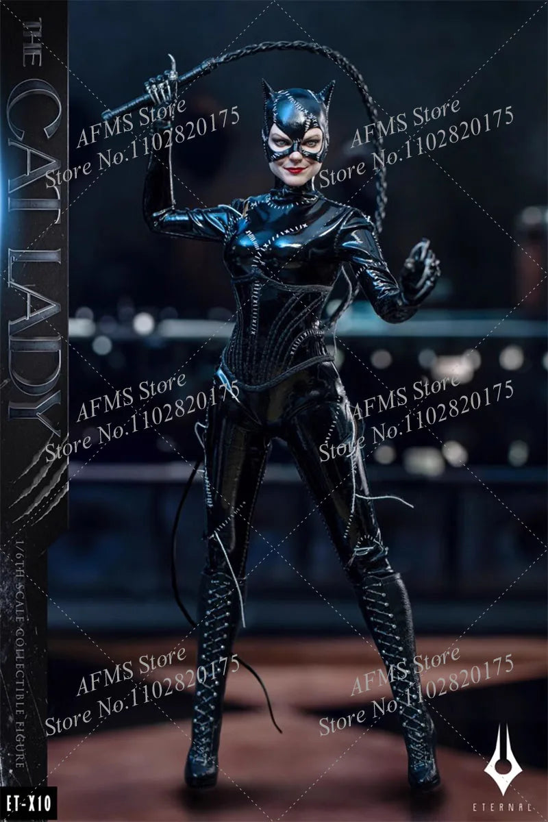 ET-X10 1/6 Scale Collectible Figure Cat Lady Catwoman Selina Kyle Bat Hero Series Full Set 12Inch Women Soldier Action Figure