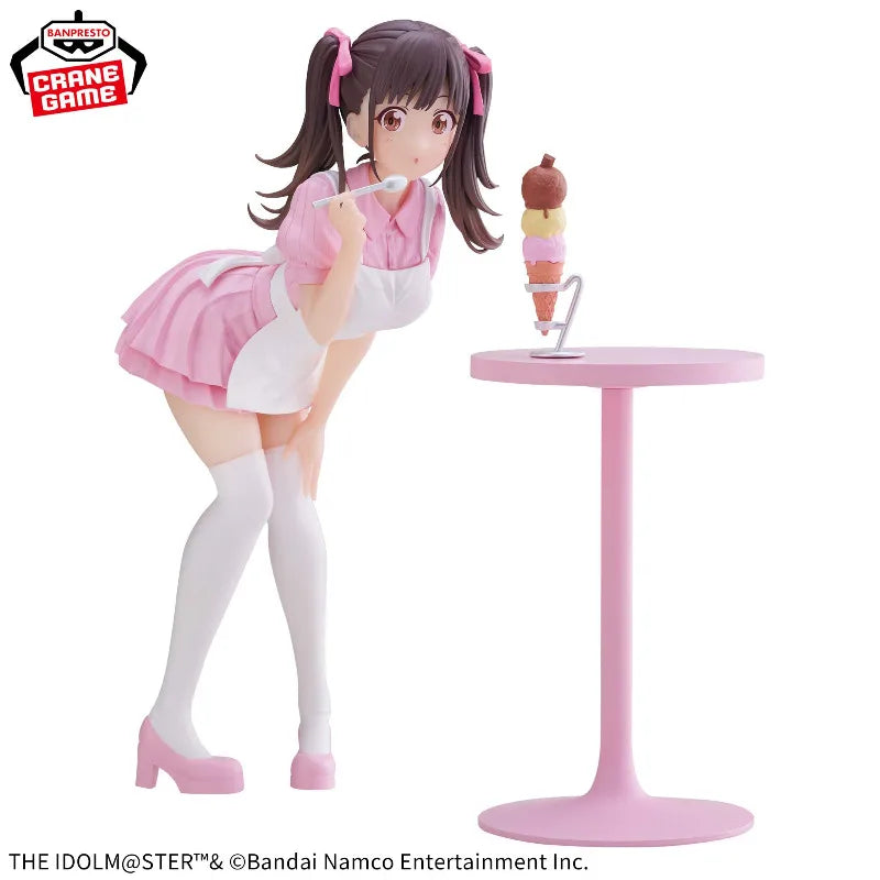 В наличност Оригинална аниме IDOLM@STER БЛЕСТЯЩИ ЦВЕТОВЕ ЕСПРЕСТО - Най-сладката поза - ЧИЙОКО СОНОДА екшън фигурка PVC модели играчки
