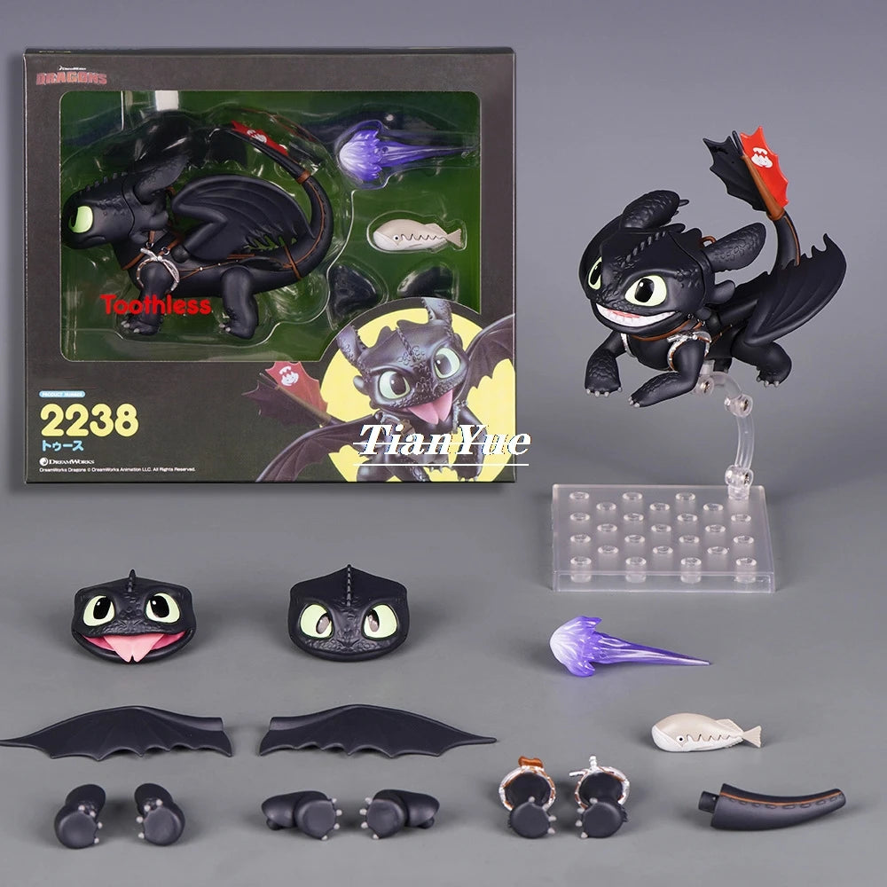 Anime Toothless 2238 Articulated Boxed Figure toy Decoration 8cm
