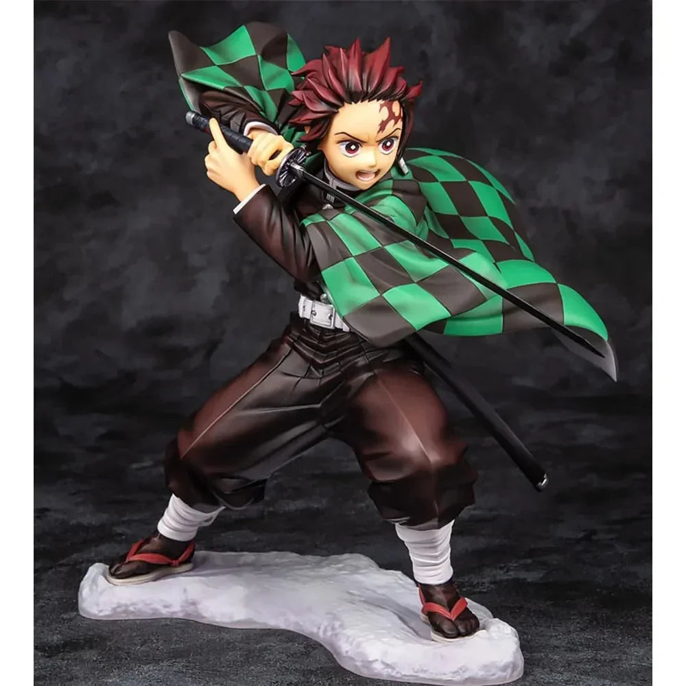 Kamado Tanjirou Figurine Demon Slayer PVC Action Figure Anime Kimetsu no Yaiba Model Kits Toys Miniatures Ornaments Garage Kits