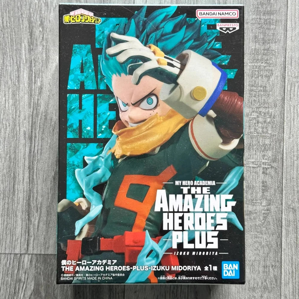 In Stock Bandai Original Genuine Banpresto Anime My Hero Academia The Amazing Heroes Plus Midoriya Izuku 11cm Model Toy Figures