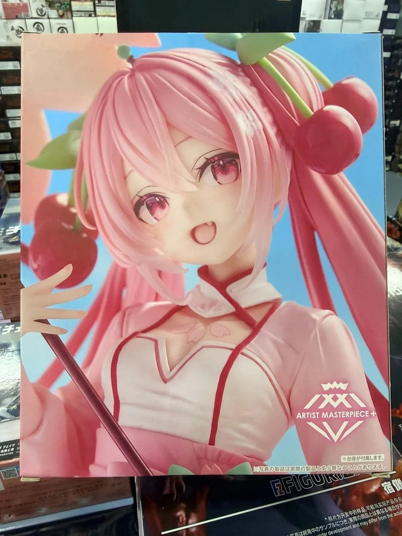 [In Stock]  Genuine Taito Hatsune Miku Artist Masterpiece Amp Sakura Miku Girls' Dress Figure Model Ornament Toy Gift