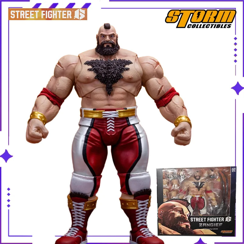 Brand New Authentic Storm Toys Original Street Fighter 6 ZANGIEF Movable Doll Game Movable Doll Model Toy Figurine Gift Collect