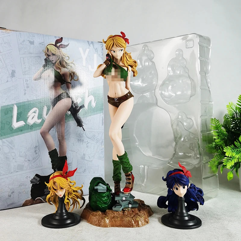 Gk Charm Series Lunch  Anime Figure Dragon Ball Tthree Head Swap Beautiful Girl Pvc Model Statue Decoration Children'S Toy Gifts