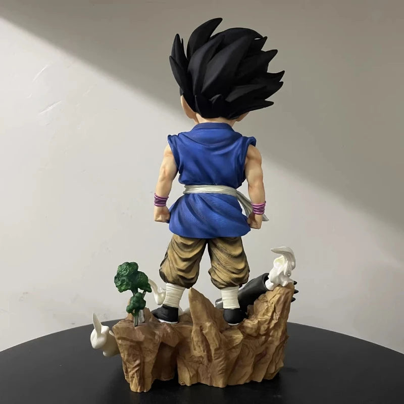 26cm Anime Figure Dragon Ball GT Kid Son Goku Action Figure Double Headed Statue PVC Model Collect Doll Toy Desktop Decor Gifts