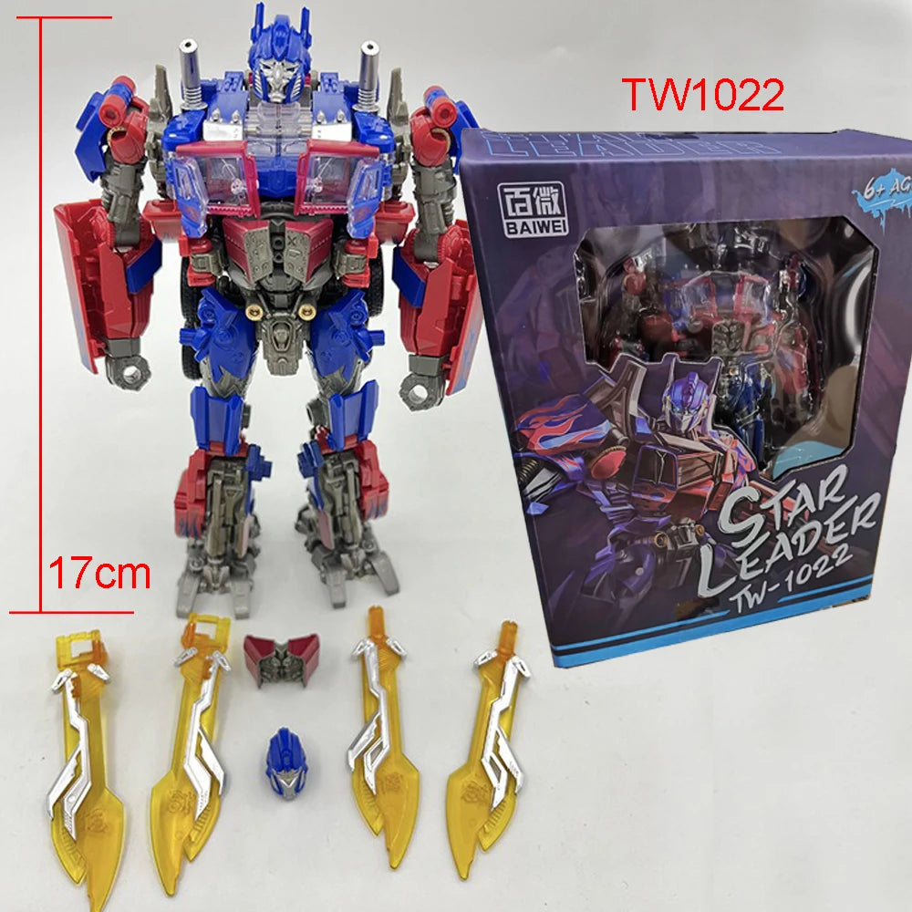 Baiwei Shockwave TW1028 Transformation Toys Sentinel Prime TW1024 Model Ironhide TW1026 Robot Bumblebe TW1025 Figure TW1030