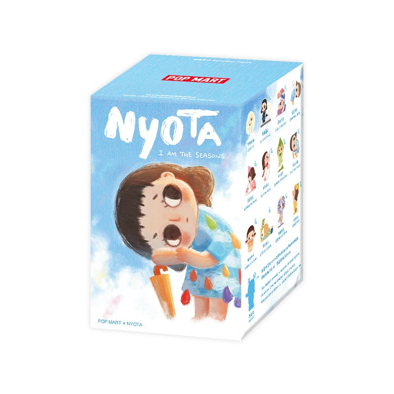 New Genuine Popmart Nyota I Am The Seasons Series Blind Box Cute Action Figures Toys Mystery Box Collectible Model Toy Gift