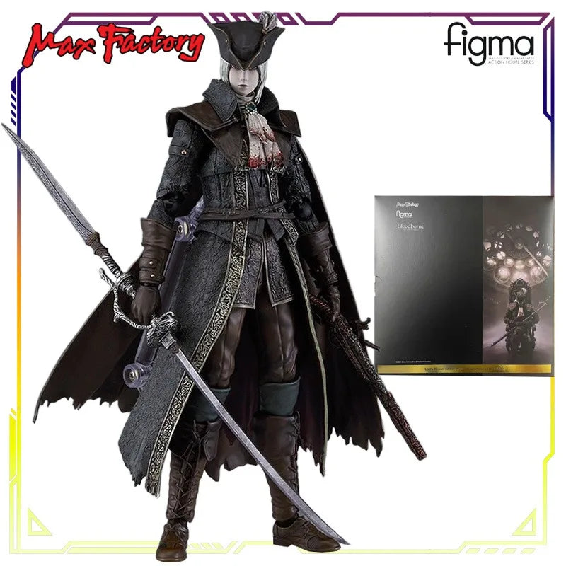 Max Factory Original Figma Bloodborne Series Sister Maria of The Spirit Clock Tower\Hunter  Anime Action Figure Model Toys