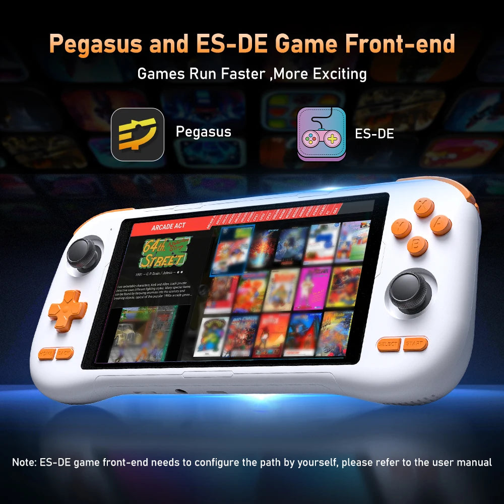KINHANK K56 Handheld Game Console 5.5'' Touch Screen 50 Emulators for PS1/PSP/DC/SS Android 14 5000mAh WIFI5 Retro Game Player