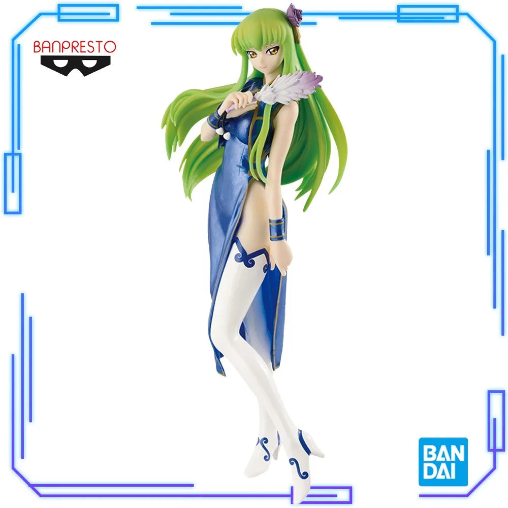 In Stock Bandai Original Genuine Banpresto Code Geass Hangyaku No Lelouch C.C. EXQ Figure 21cm Model Collection Toy Figures Gift