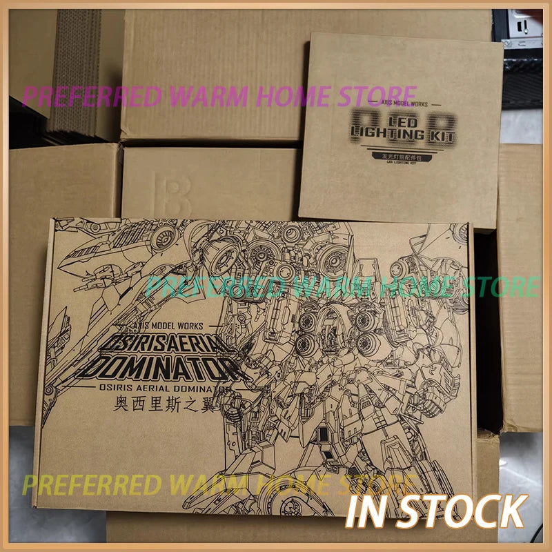 In Stock 1/100 AXIS MODEL WORKS OSIRIS AERIAL DOMINATOR Assembling Movability Model Toys Mecha NZ-666 Kshatriya LED LIGHTING KIT