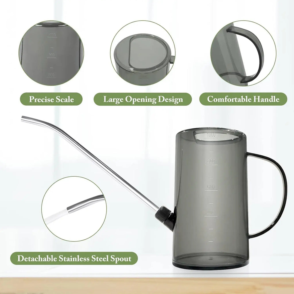 Small Watering Can with Stainless Steel Long Spout for Indoor/ House Plant Flowers Garden
