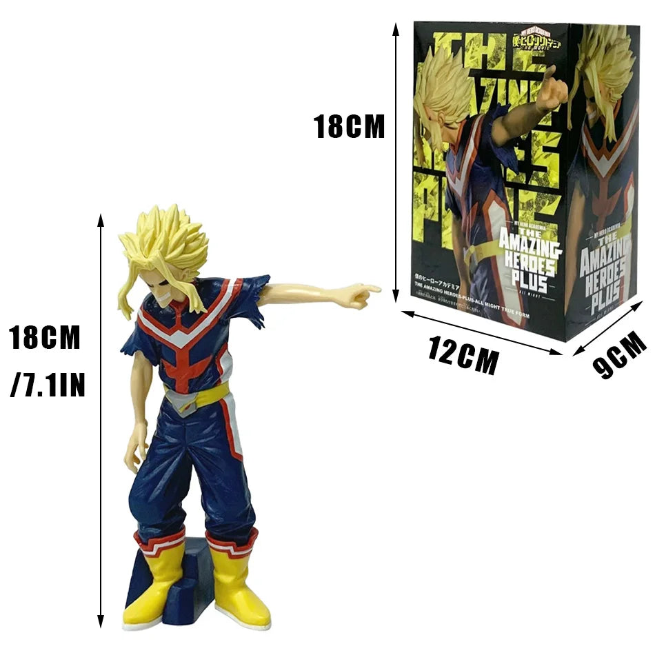 18CM Anime My Hero Academia Heroes -Plus- Boku No Hero Academia Model Toys Anime Figure Toys for Kids Christmas Gift