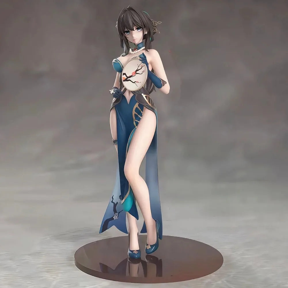 New Honkai Star Rail Ruan Mei Figure 24cm, Qipao Cheongsam Chinese Dress PVC Statue Collection Model Desktop Decor Anime Gift