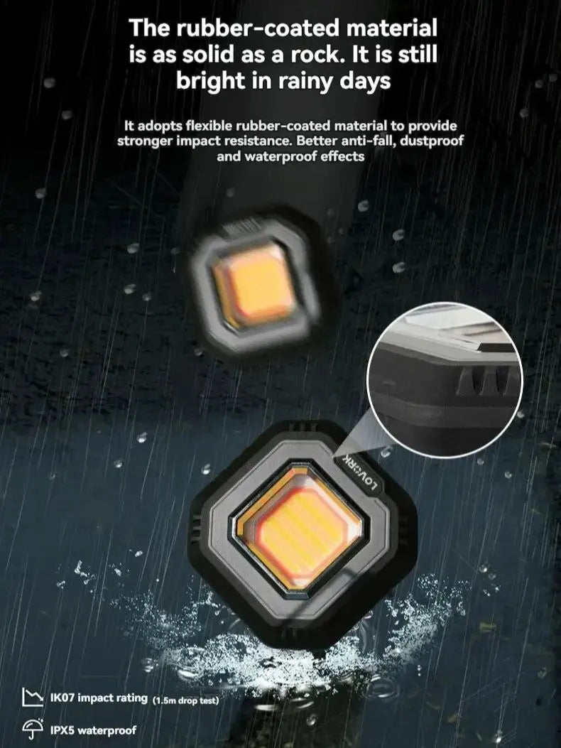 LOVORK Kawara4/4pro Преносими ръчни LED светлини за външно осветление, къмпинг, пикник, барбекю, спасяване, риболов, фотография