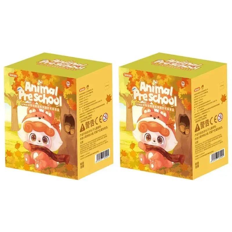 Q.Kids Animal Preschool Series Figure Blind Box Surprise Gift Cartoon Plush Dolls Q Baby  Mystery Box Model Decor Kids Gift Toys