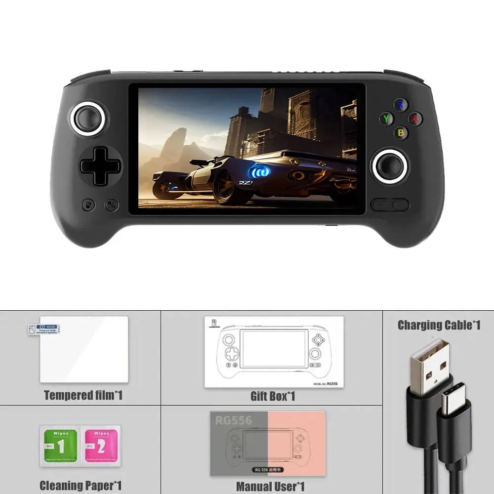 RG556 Handheld Game Console 1080*1920 Android 13 System RG 556 5.48 Inch AMOLED Screen 5500mAh WIFI BT5.0 Retro Video Players