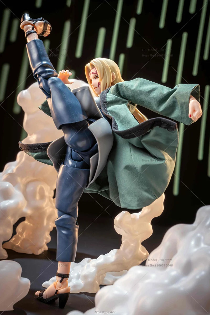 1/12 Scale Female Clothes Cloak NARUTO Tsunade Medical Ninjutsu Japanese Anime For SHF 6-inch Action Figure Soldier Scene
