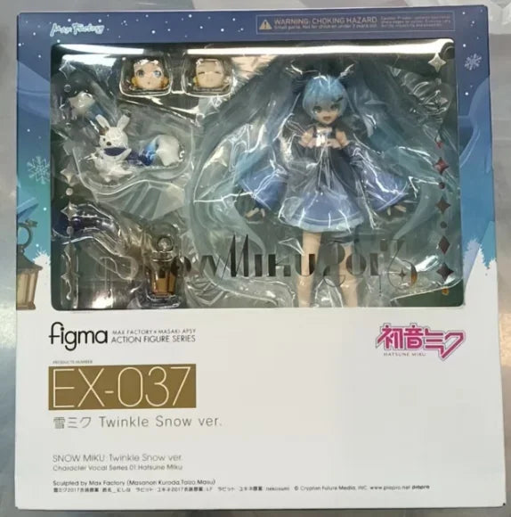 In Stock Original Figma VOCALOID  Miku Rabbit Yukine Princess Snow Miku Action  Figures Toys Gifts