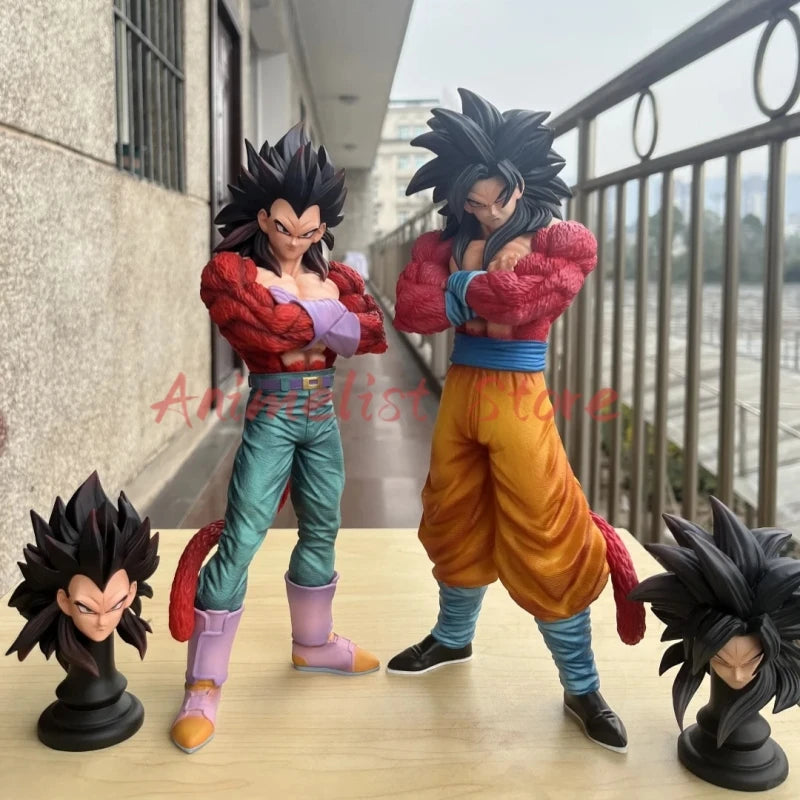 Jt Statue Dragon Ball Super Saiyan 4 Gogeta Vegeta Goku Anime Figure 31cm Model Collection Custom Desktop Toy Gift In Stock