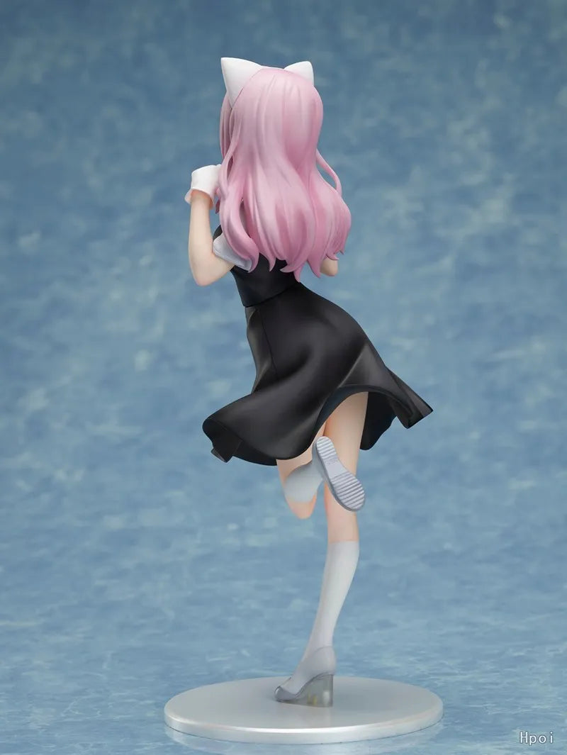 22CM Anime Game Figure Kaguya-sama Love Is War Fujiwara Chika Rabbit Model Dolls Kawaii Girl Figure Japanese Dolls Decoration