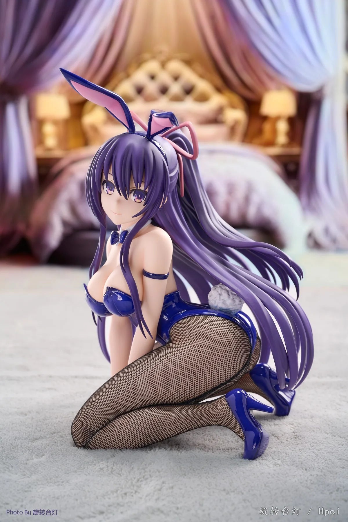 13CM Anime DATE A LIVE Yatogami Tohka FigureBunny Girl Kneeling Posture Desktop Cute Gift Collection Decoration Ornaments PVC