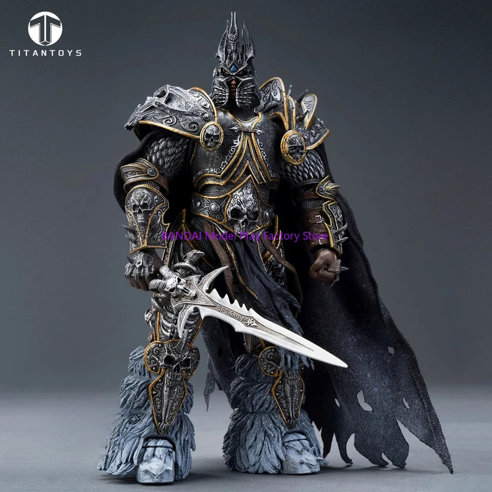 【Auf Lager】TITAN TOYS 1/12 Arthas Prinz Toter König Frostritter Actionfigur Anime Modell Bewegliche Puppe Sammlerstück Geschenk