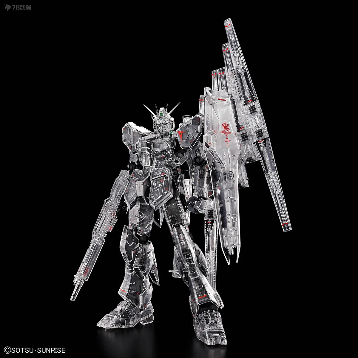 GENUINE BANDAI MG OTHER LIMITED EDITION RX-93 Ν GUNDAM VER.KA [MECHANICAL TRANSPARENT EDITION]HIGHLY PLAYABLE ASSEMBLY TOYS