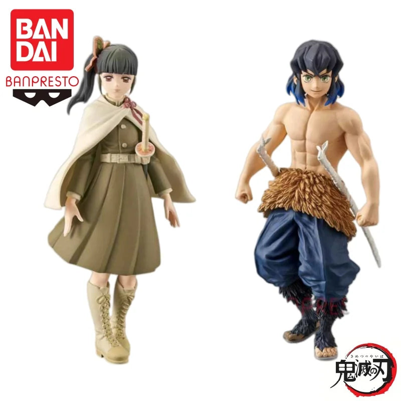 Auf Lager Bandai Original Banpresto Demon Slayer 8 Tsuyuri Kanao Hashibira Inosuke Actionfigur Modellpuppe Nagelneu verpackt