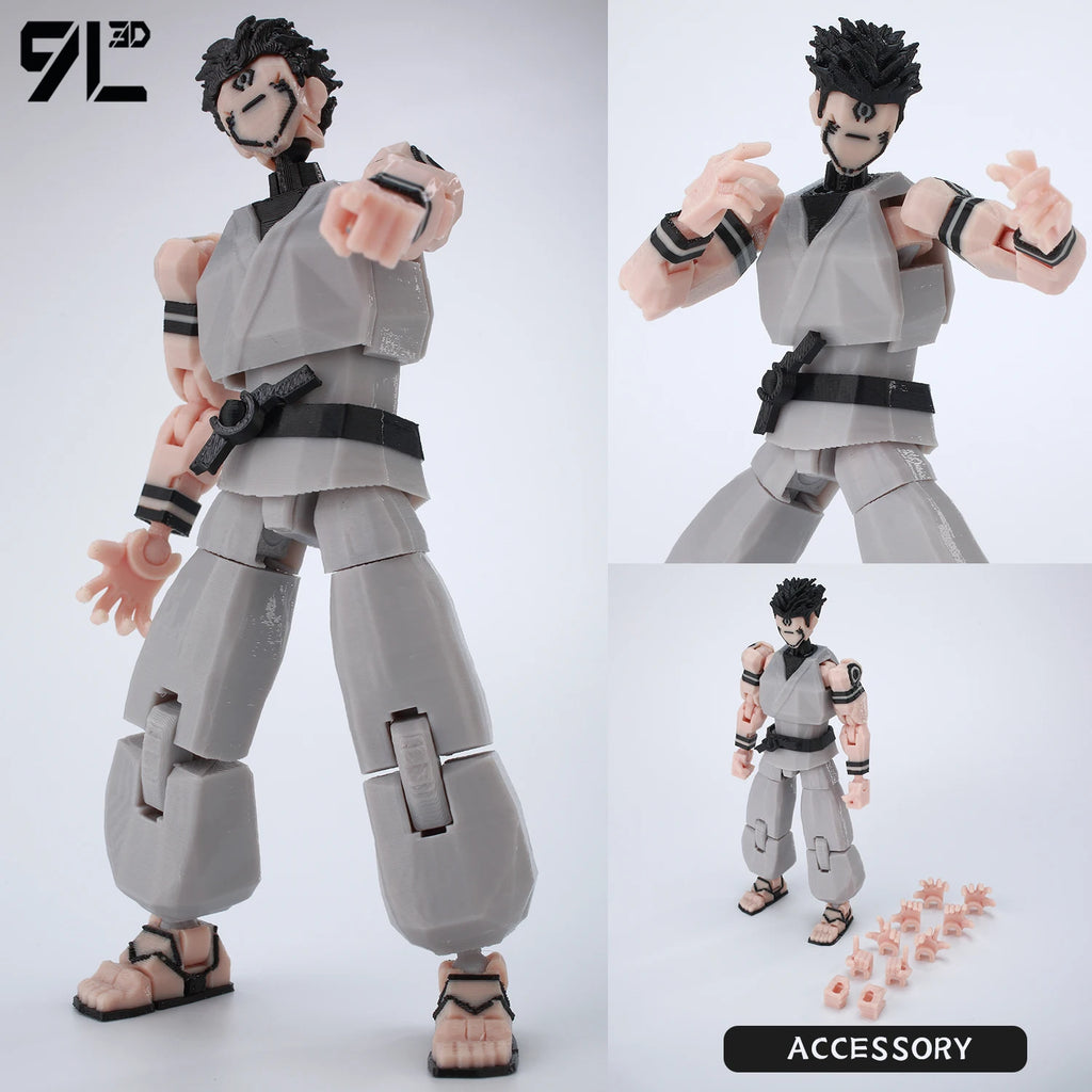 9L 3D-gedruckter Anime Jujutsu Kaisen Sukuna Lucky13 Dummy 13 beweglicher Shapeshift T13 Actionfiguren Schaufensterpuppenspielzeug für Sammler
