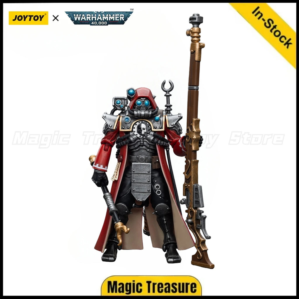 【In Stock】JOYTOY Warhammer 40K Adeptus Mechanicus Skitarii Ranger with Transuranic Arquebus Model Toy Gifts 1/18 Action Figure