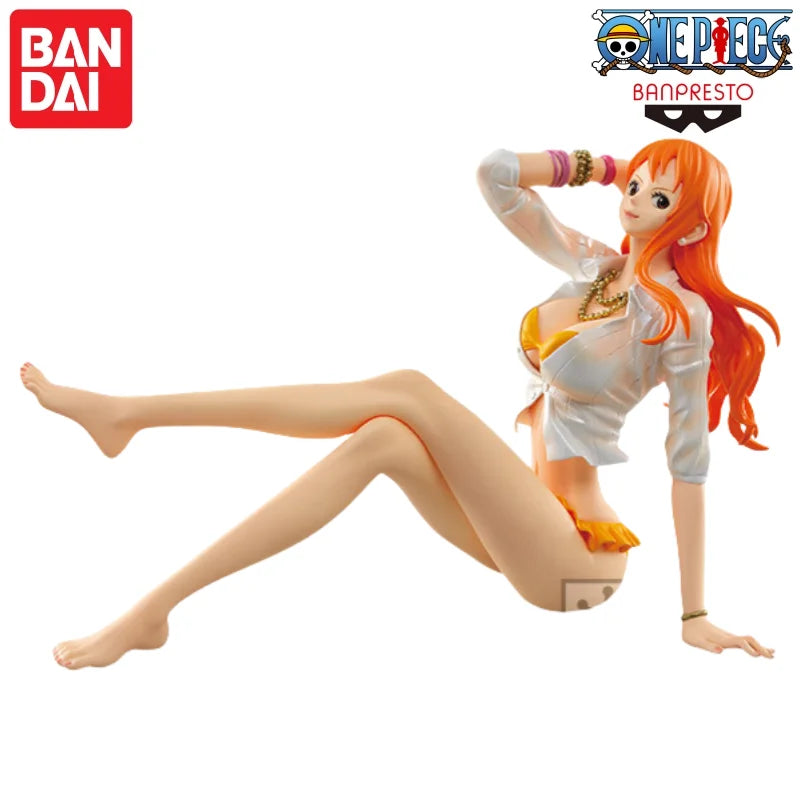 In Stock Bandai Banpresto Original One Piece Glitter Glamours Shirahoshi Boa Hancock Nami Robin Vivi Model Doll Brand New Boxed