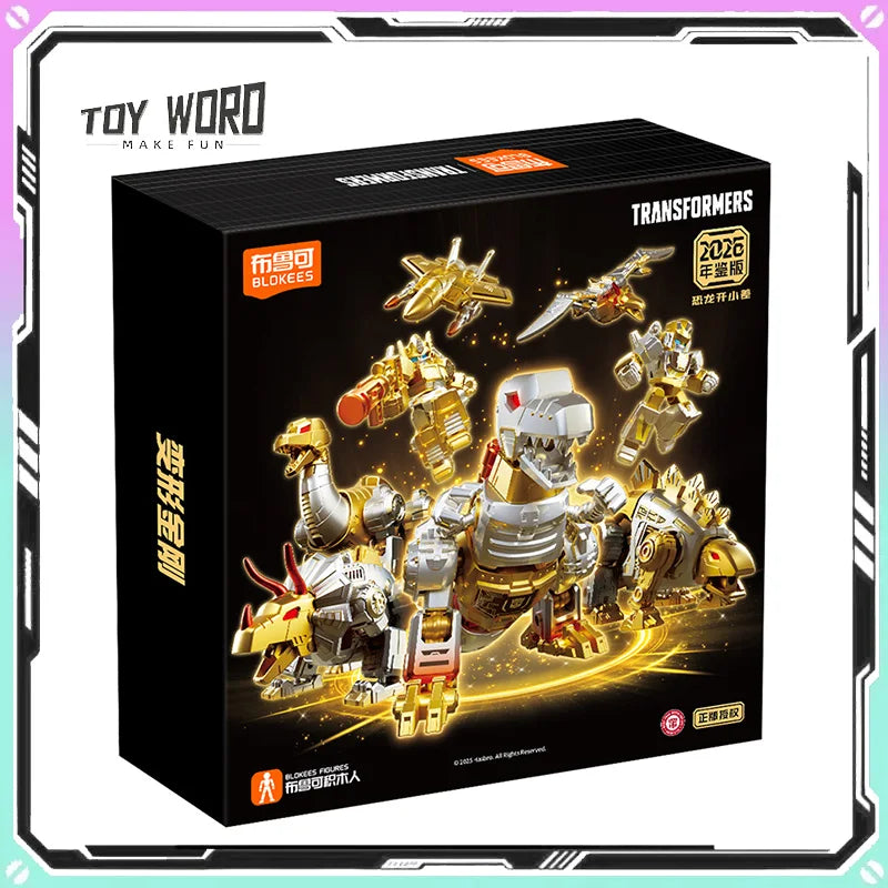 New Blokees Anime Figures Transformers 2026 Yearbook Edition Toys Model Dinosaur Figures limit Collection Custom Birthday Gifts